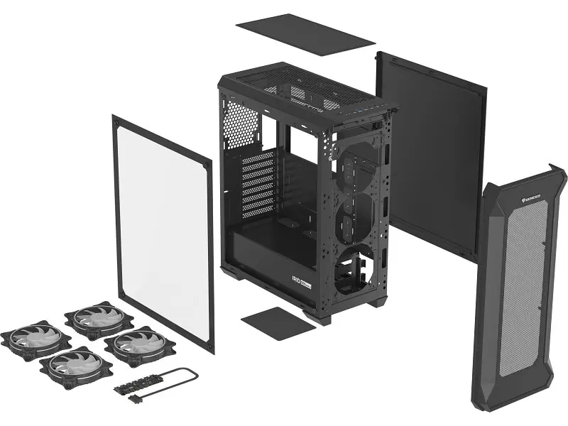 Корпус Genesis Irid 505 V2 ARGB Black (NPC-1518) - фото 10
