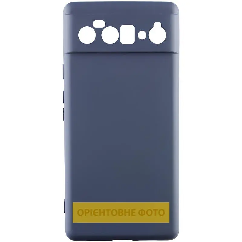 Чохол TPU GETMAN Liquid Silk Full Camera для Motorola Edge 60 Fusion Синій / Midnight Blue