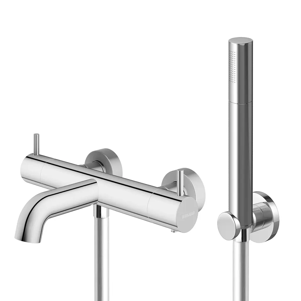 Термостат для ванни Kohlman Axel chrome настінний KPL-QW710A, Хром
