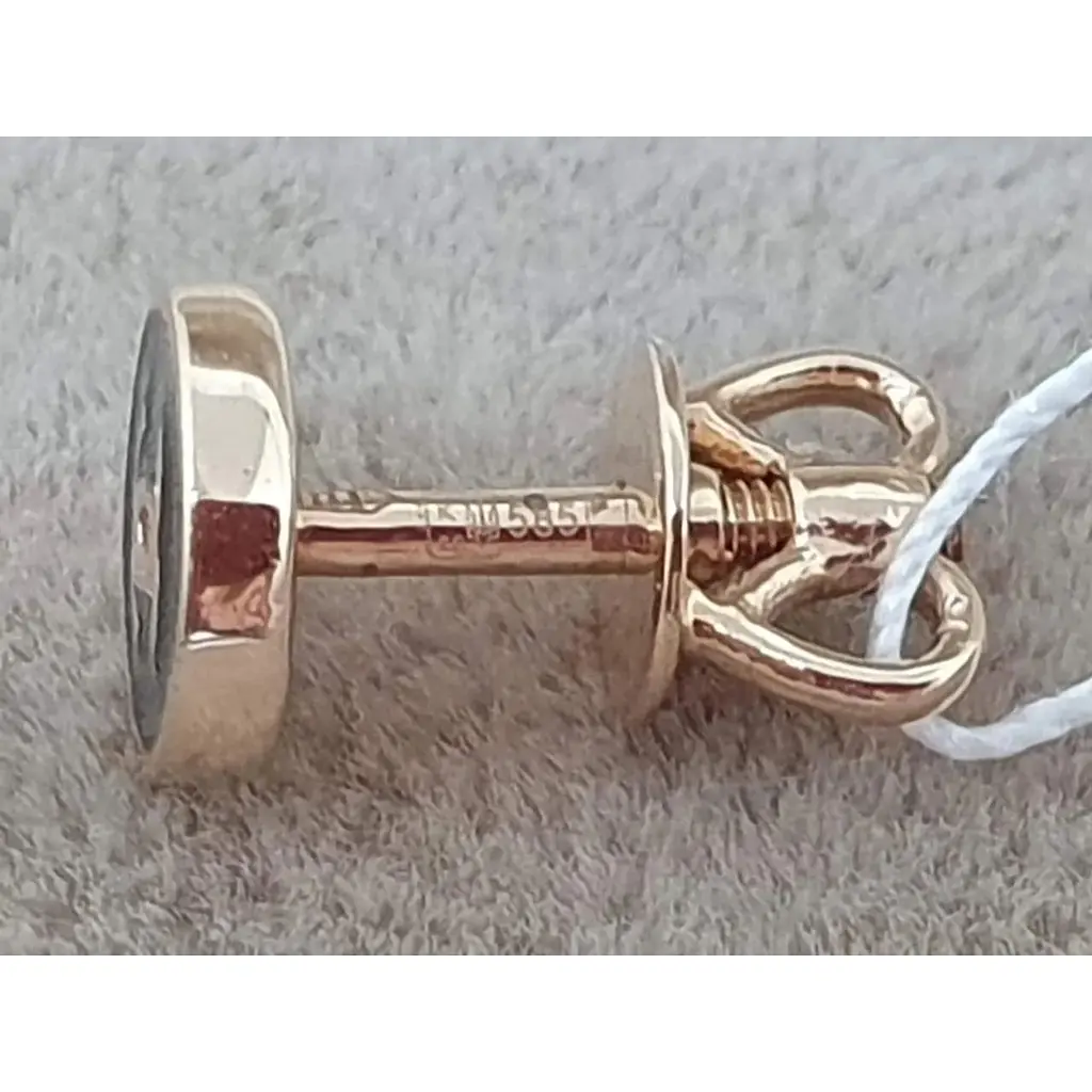 Золотая моносерьга-пуссета Favoritum с эмалью. 210103/1 - фото 4