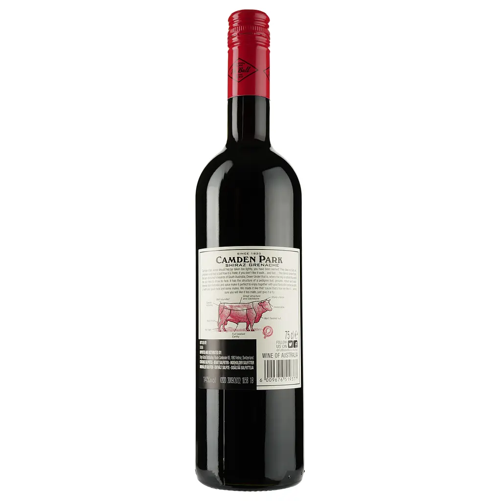 Вино Origin Wine Camden Park Shiraz Grenache червоне сухе 14% 0.75 л (8000015639553) - фото 2