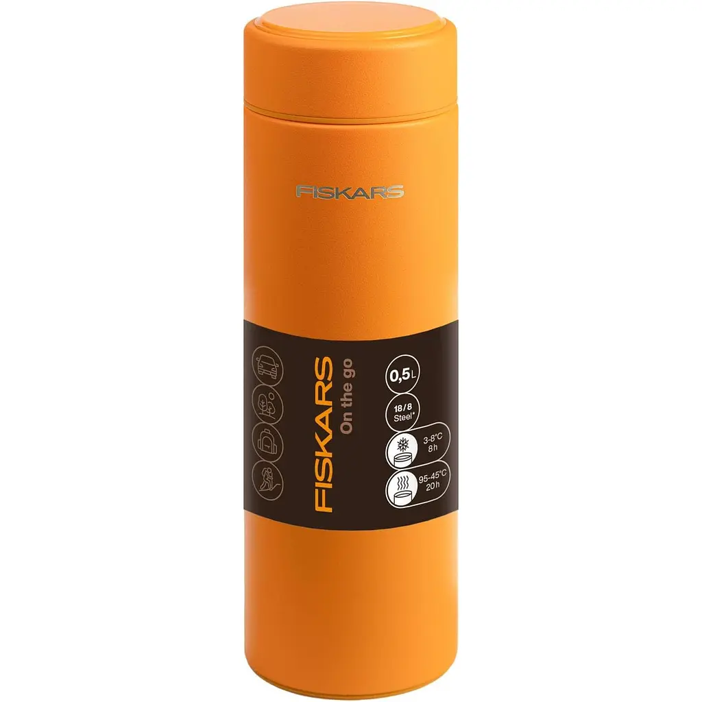 Термос Fiskars On-The-Go помаранчевий 500 мл (1078698)