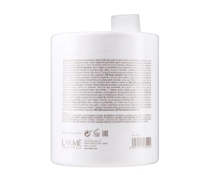 Маска для волосся Lakme K.Therapy Bio Argan Oil Mask, 1000 мл - фото 2
