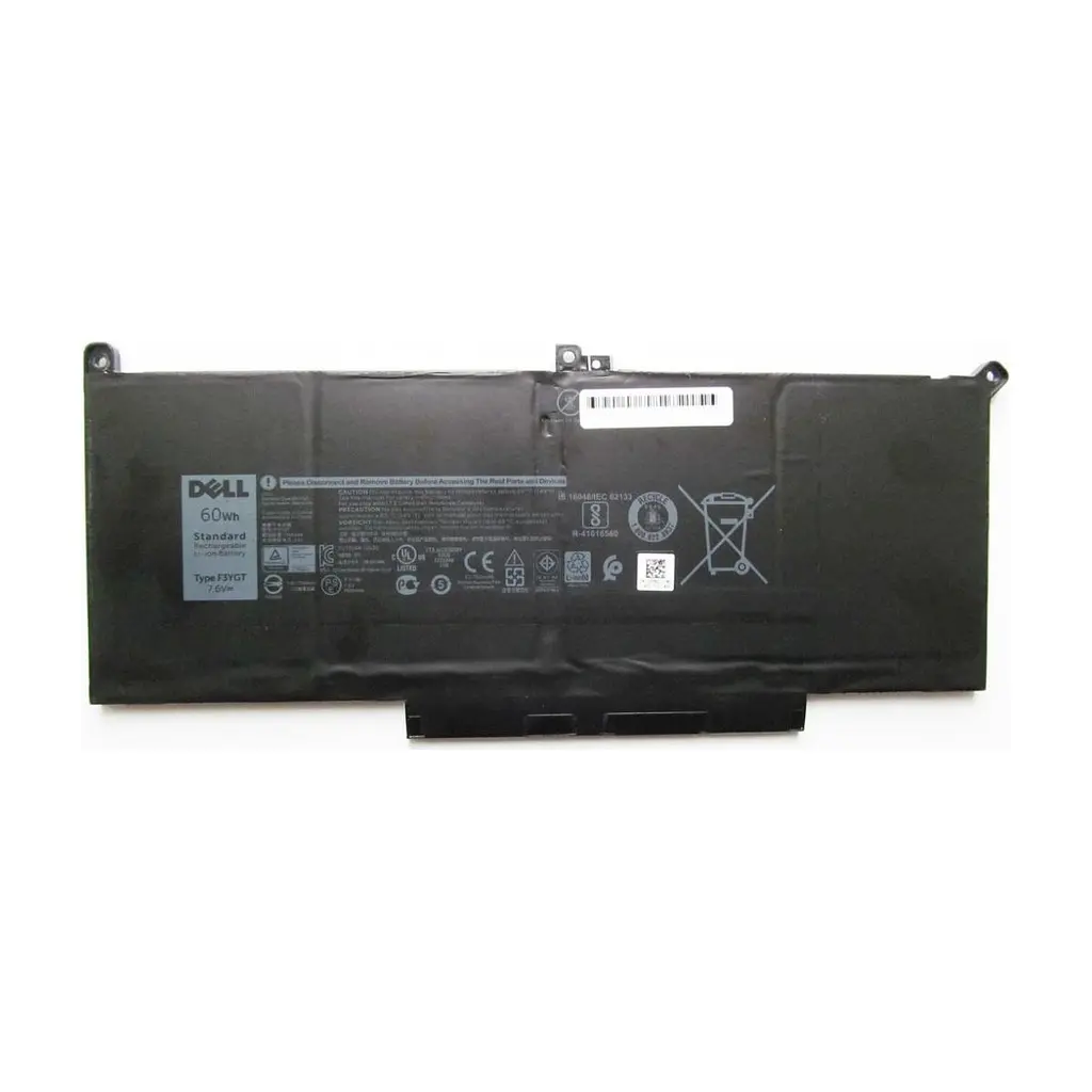 Акумулятор до ноутбука Dell Latitude 7280 F3YGT, 7500mAh (60Wh), 4cell, 7.6V, Li-ion (A47413)