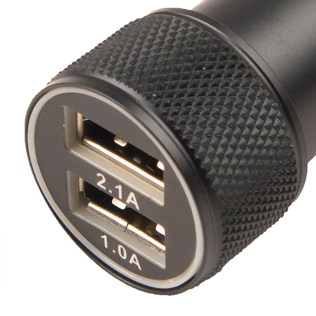 Автомобільний зарядний пристрій від прикурювача USB 2.1А та 1.0А (8789) - фото 3