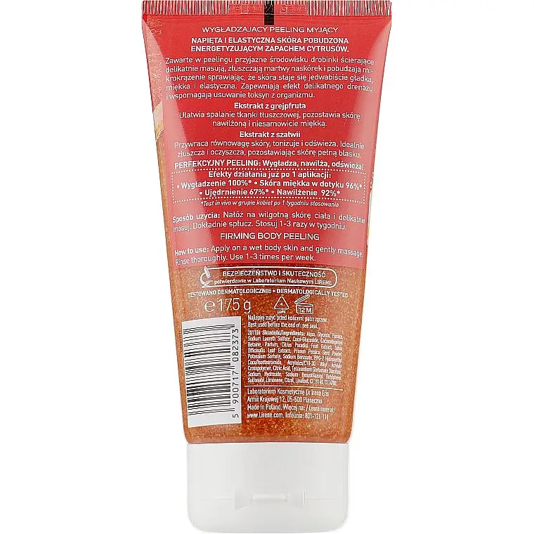 Пілінг для тіла Lirene Mrs. Perfect Peeling Grapefruit & Sage Extract 175 мл - фото 2