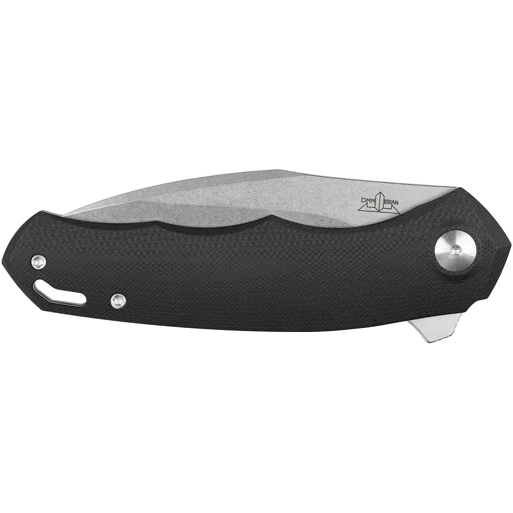 Ніж Cimmerian Knives C1 SW Half Serrated N690 Black - фото 3