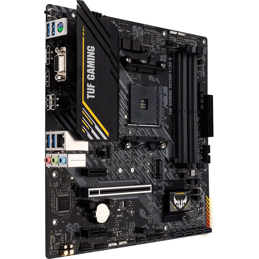 Материнська плата Asus TUF Gaming A520M-PLUS II sAM4 A520 4xDDR4 HDMI DVI D-Sub mATX - фото 4