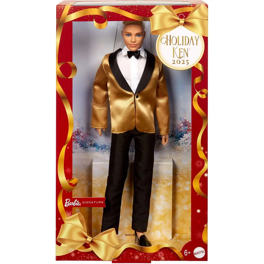 Коллекционная кукла Barbie Signature Кен Праздничный блондин (JGK55) - фото 2