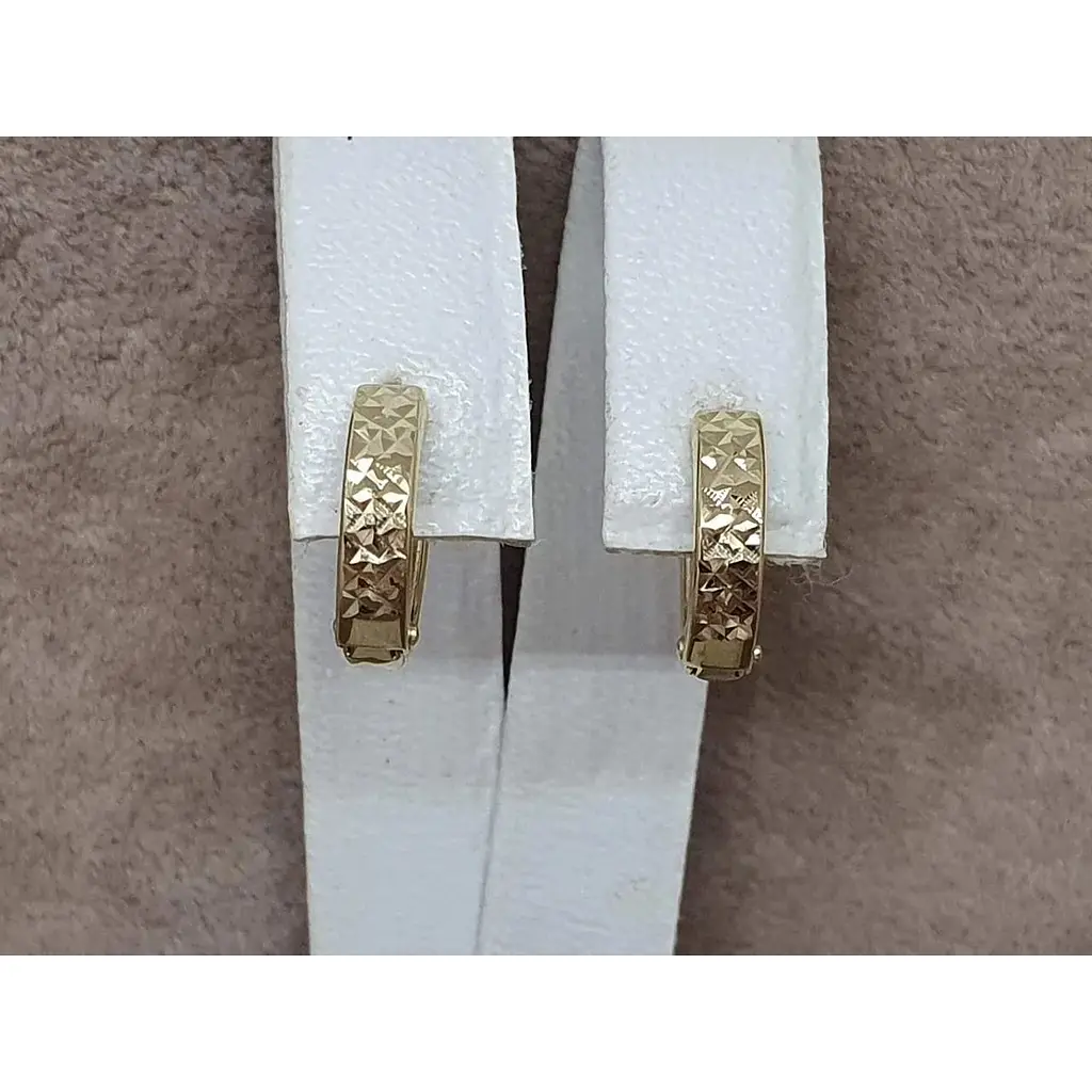 Золоті сережки Tango з алмазною гранню. 470334М - фото 3