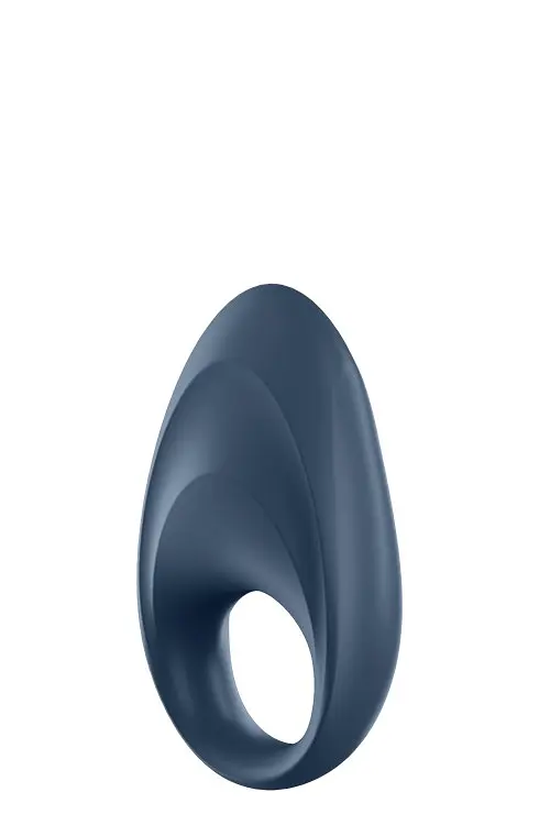 Ерекційне смарт-кільце з вібрацією Satisfyer Mighty One, 9х2.8 см (синій) - фото 4