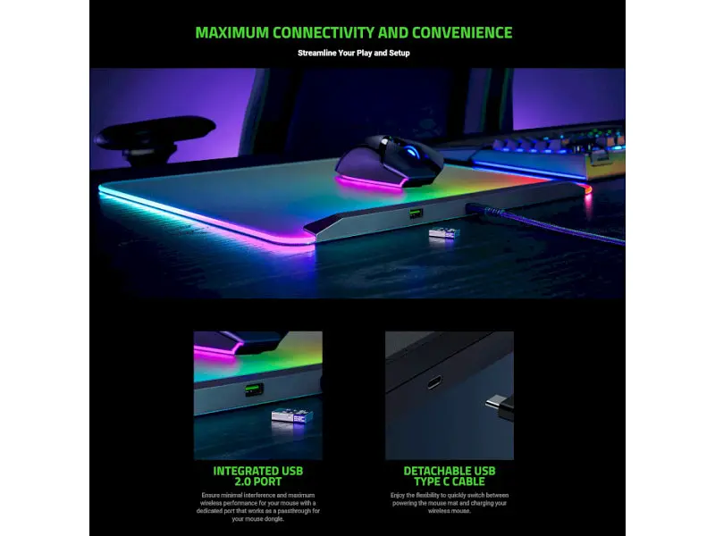 Килимок для миші Razer Firefly V2 Pro Black (RZ02-04920100-R3M1) - фото 8