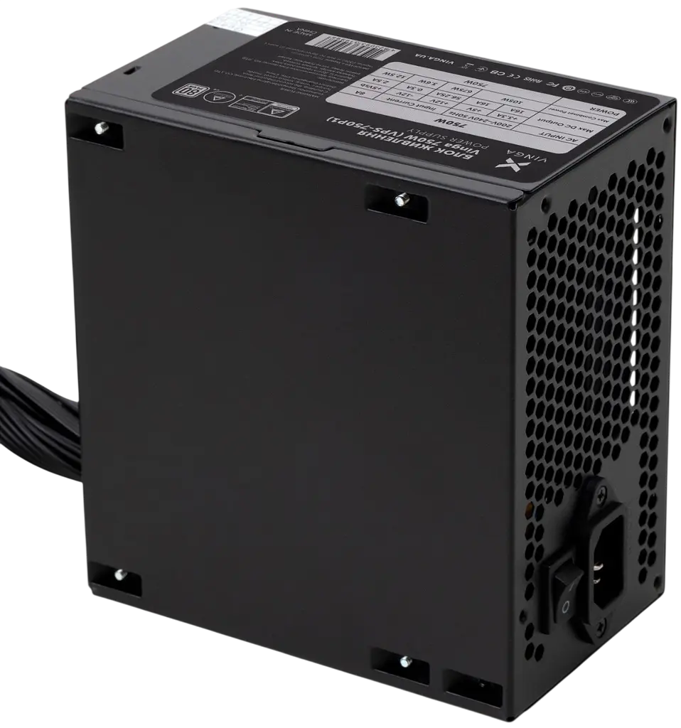 Блок живлення Vinga VPS P1 750W 80+ (VPS-750P1) - фото 3