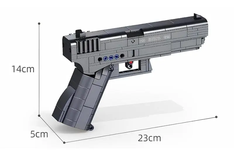 Конструктор "Пістолет G18" 336 деталей 670010 р.33*6*21см - фото 2