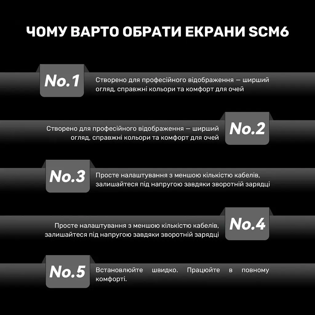 Монітор Blackview 15.3" SCM8 Single Screen Portable monitor 2 in 1 Grey Black FHD IPS 60Hz (BVSCM8) - фото 12