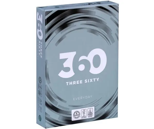 360 Everyday, 500 аркушів, Папір офісний, білий, А4, клас С, 80 г/м2 - фото 2