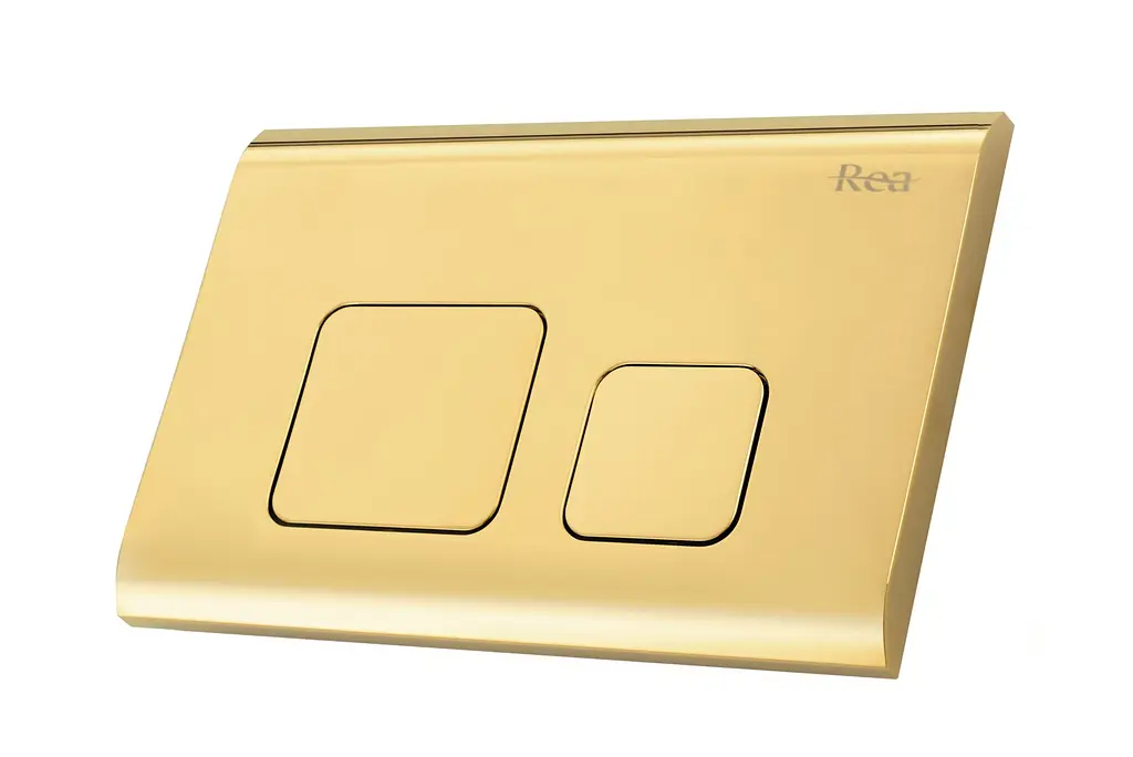 Інсталяція Rea F Light із золотою кнопкою REA-E9851, Золотий - фото 2