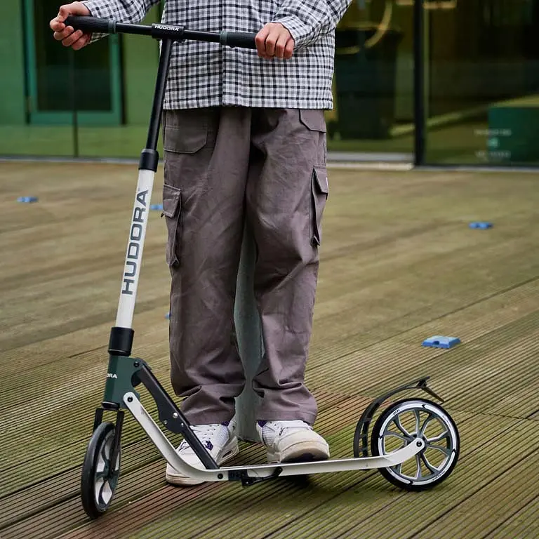 Самокат Hudora Bigwheel Advanced 205 Black-Gray (14153) - фото 6