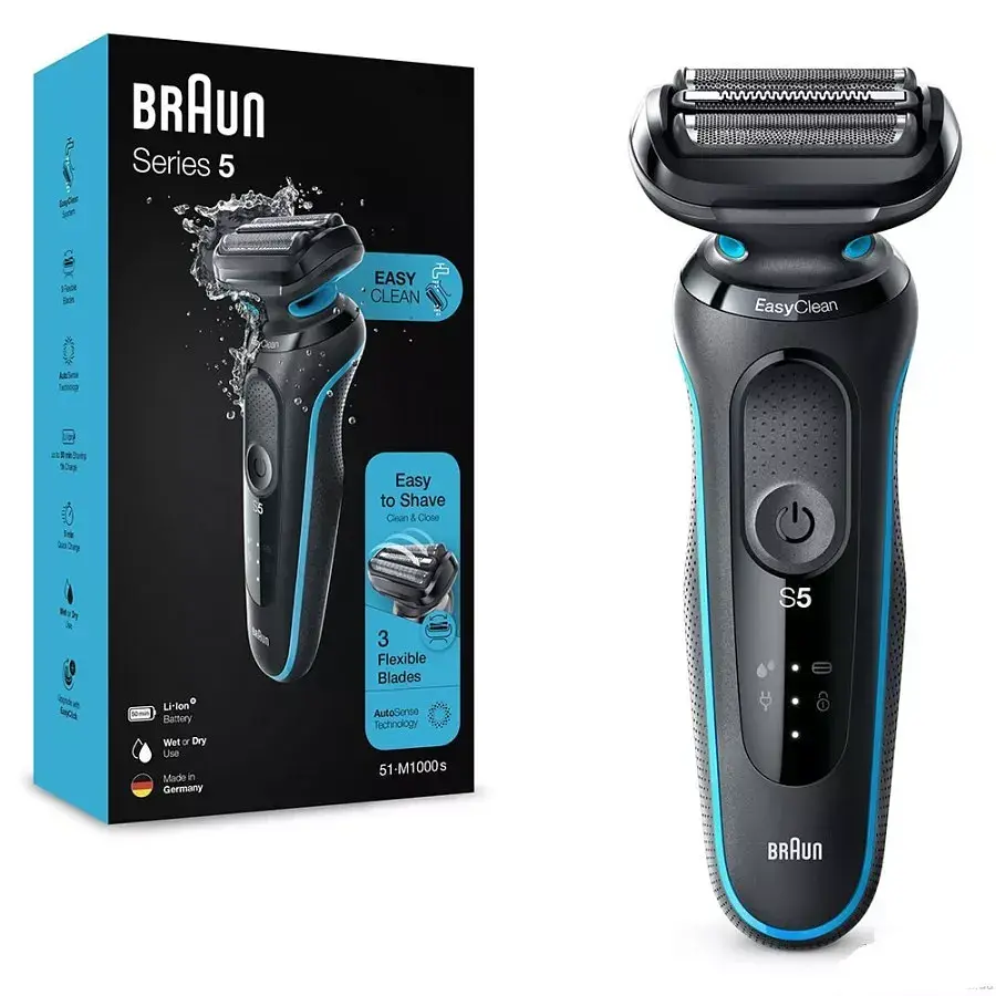 Електробритва BRAUN Series 5 51-M1000s BLACK / MINT - фото 3