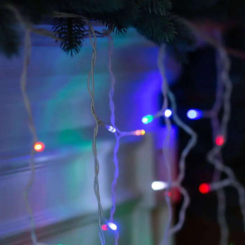 Гірлянда GarlandoPro Бахрома вулична 90 LED 3 м від мережі, мультиколор (3МWML) - фото 10