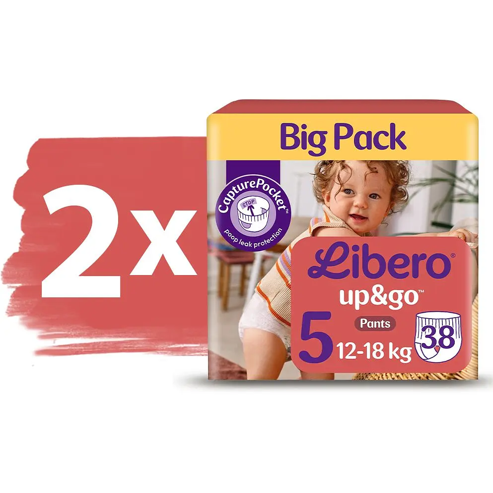 Подгузники-трусики Libero Up&Go 6 (12-18 кг) 76 шт. - фото 2