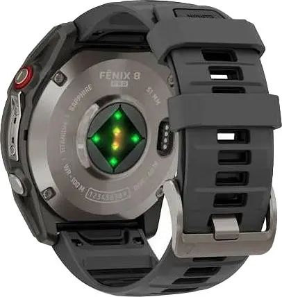 Смарт-годинник Garmin Fenix 8 Pro 51 mm AMOLED Titanium with Graphite/Black Silicone Band (010-03199-10/11) - фото 2