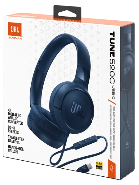 Гарнітура JBL TUNE 520C Blue (JBLT520CBLU) - фото 10