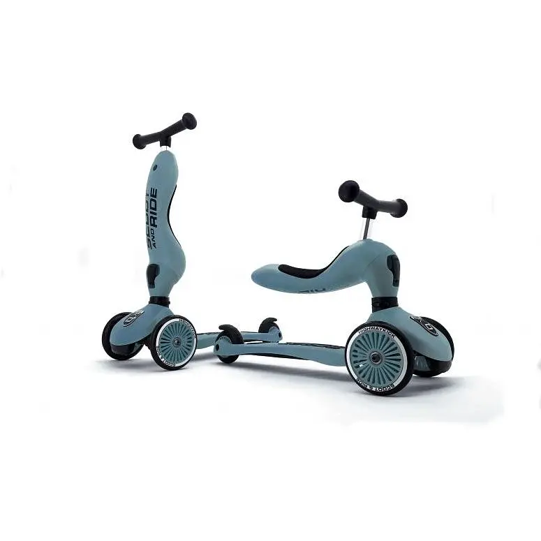 Самокат Scoot and Ride Highwaykick сіро-синій (SR-160629-STEEL) - фото 4