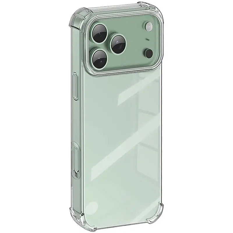 TPU чохол GETMAN Ease logo посилені кути для Apple iPhone 17 Pro (6.3) Безбарвний (прозорий) - фото 3