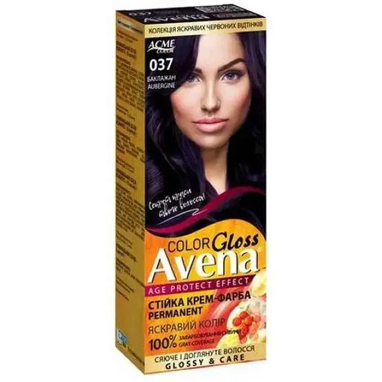 Крем-фарба AVENA Gloss Color 037 Баклажан