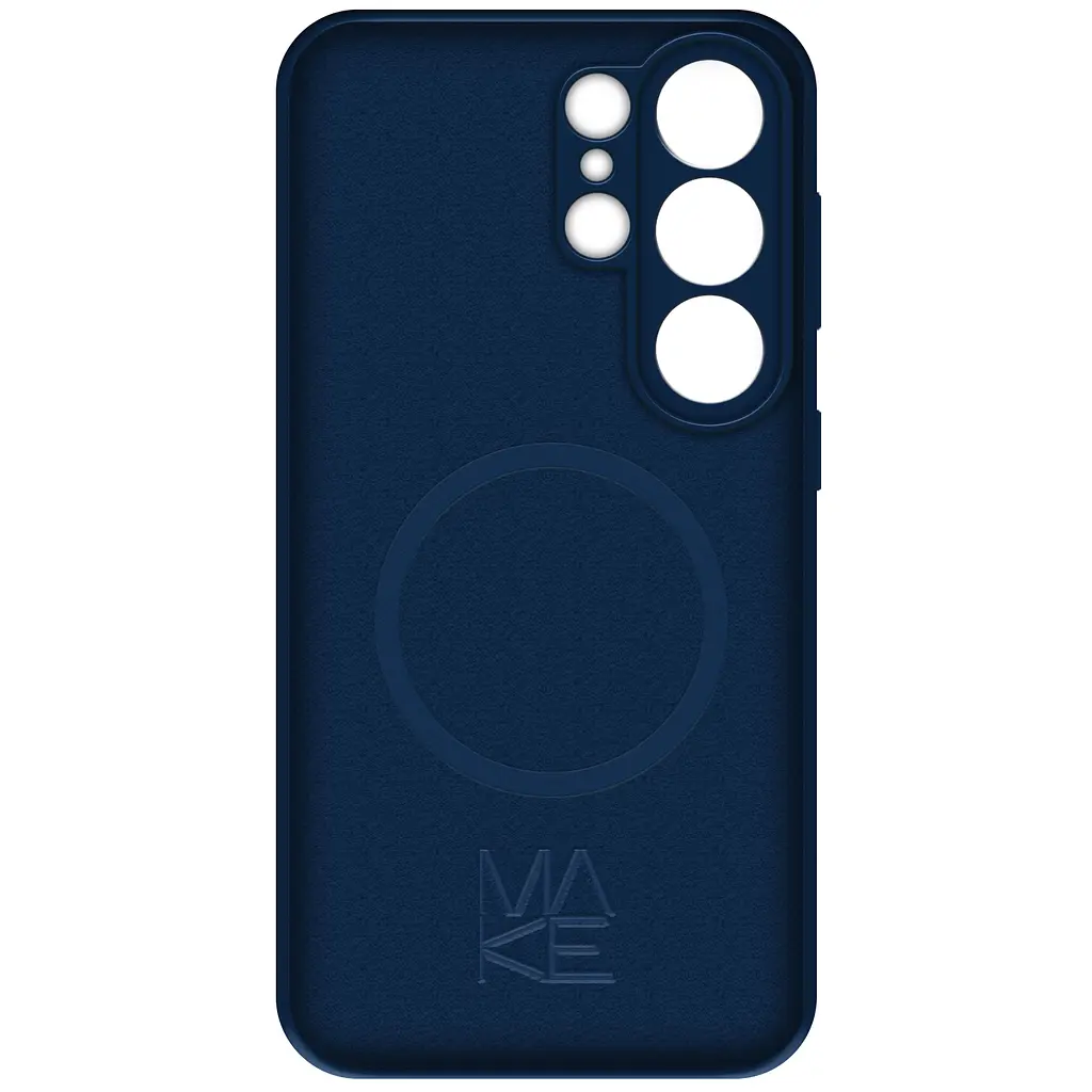 Чохол MAKE Samsung S26 Ultra Silicone Solo Navy - фото 5