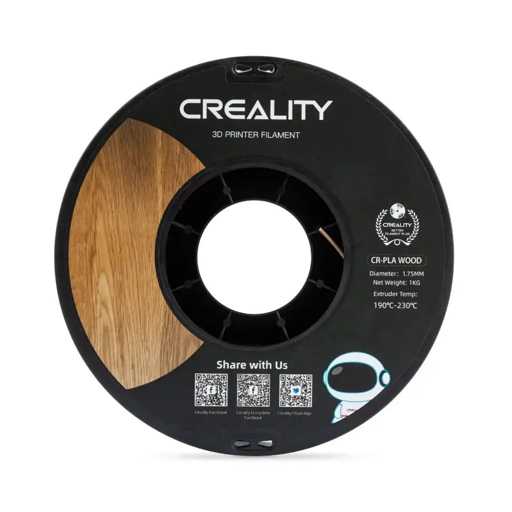 Пластик для 3D-принтера Creality PLA wood 1 кг, 1.75 мм, light brown (3301130001) - фото 4