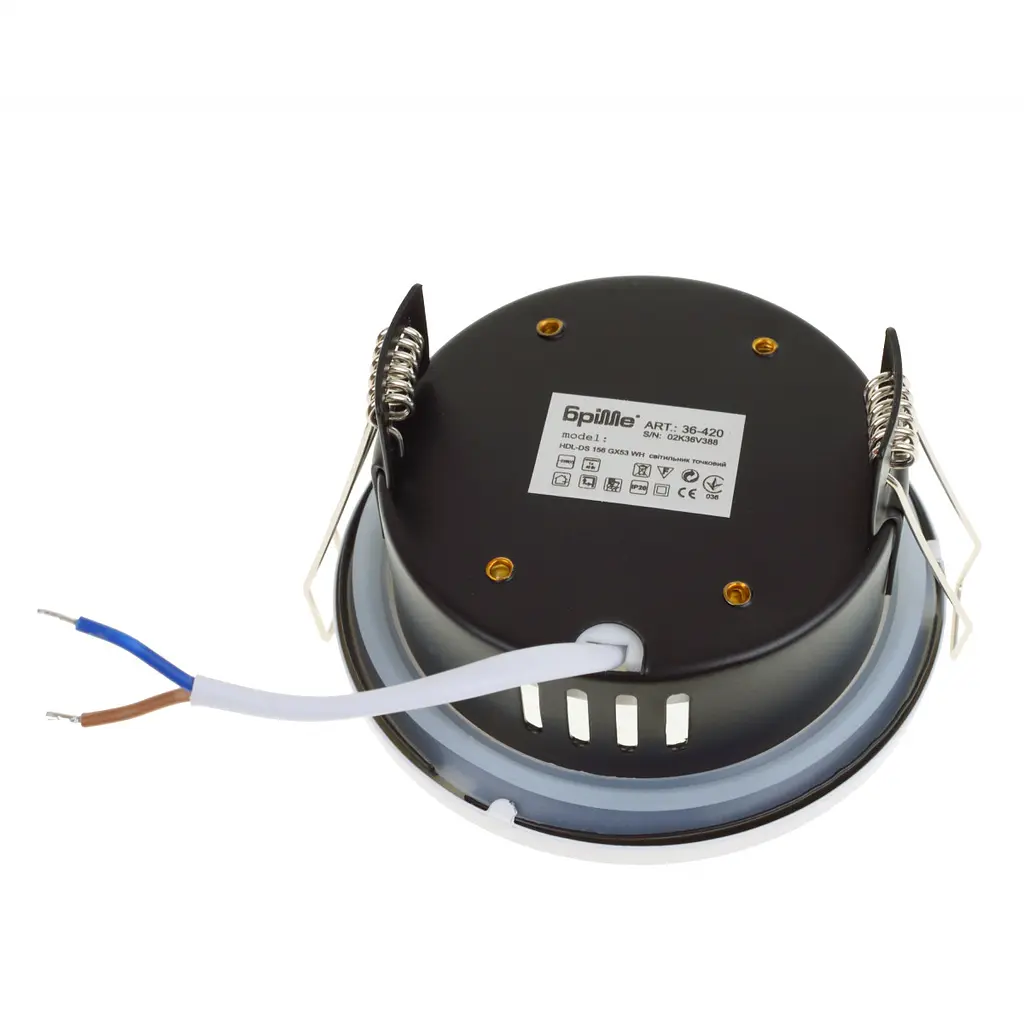 Точковий світильник Brille для ванної HDL-DS 156 GX53 WH IP44 36-420 - фото 6