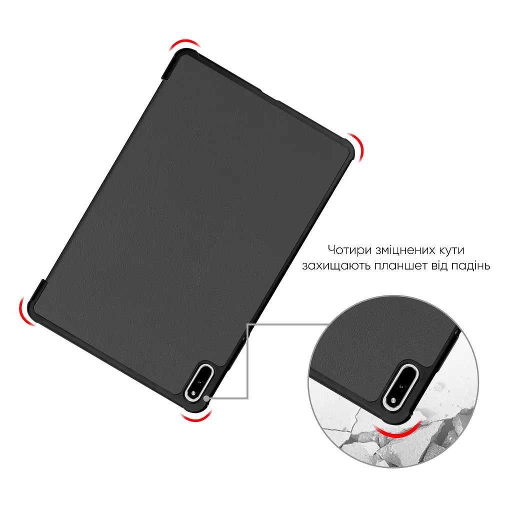 Чехол AIRON Premium для Huawei Matepad 11 с защитной пленкой и салфеткой Black - фото 3