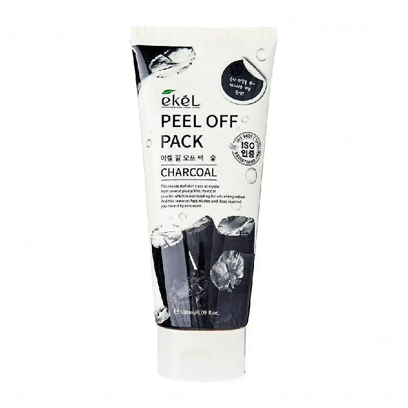 Маска-плівка Ekel Peel Off Pack Charcoal з екстрактом деревного вугілля