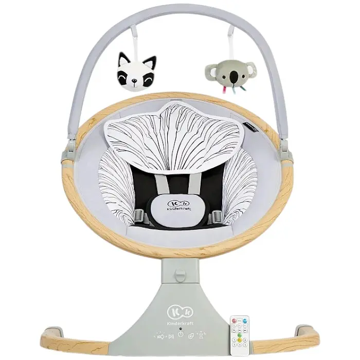 Заколисуючий центр Kinderkraft LUMI Wooden Grey - фото 5