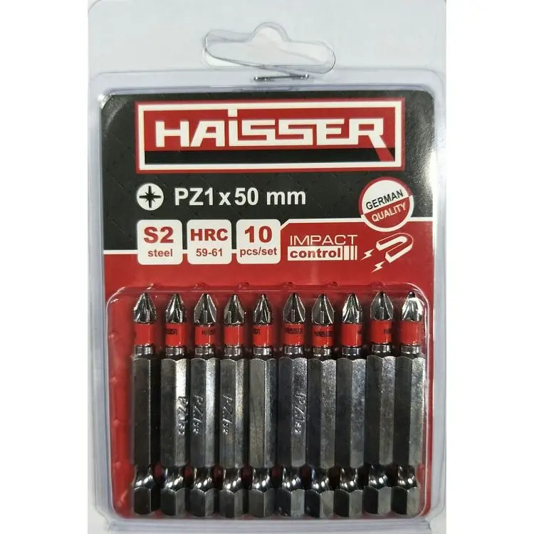Набір біт Haisser PZ1X50 мм 10шт