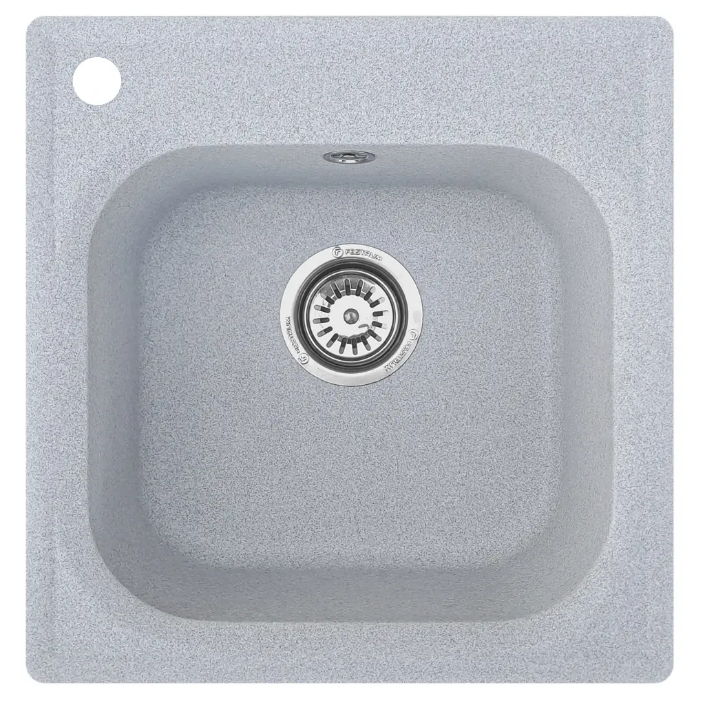 Мийка кухонна Valetti 1N гранітна, сіра 430х445 мм - фото 6