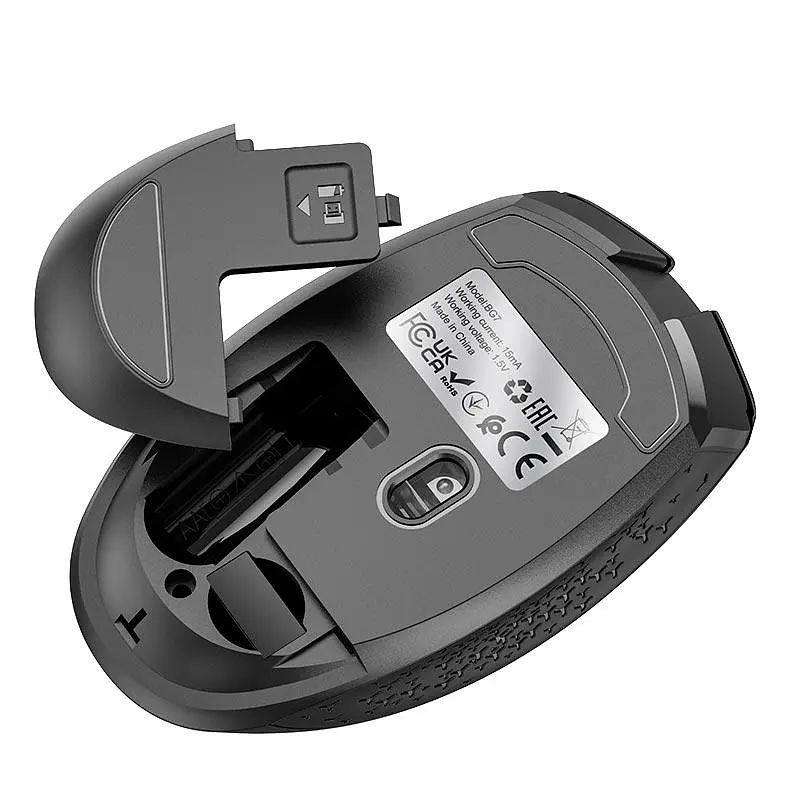 Мишка бездротова Borofone BG7 Platinum 2.4G business wireless чорний - фото 6