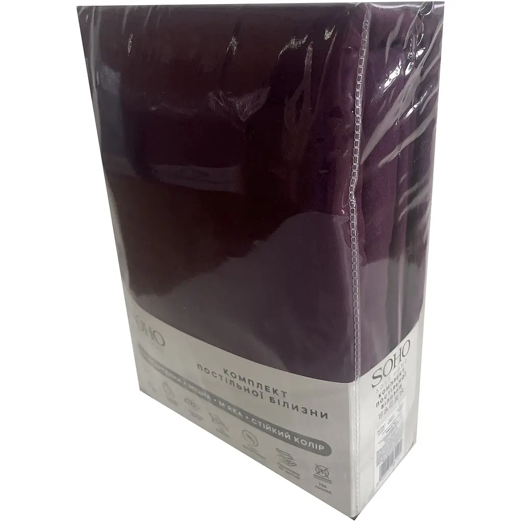 Комплект постільної білизни Soho Сімейний 2 шт. - 150x200 см Delicacy Plum - фото 3