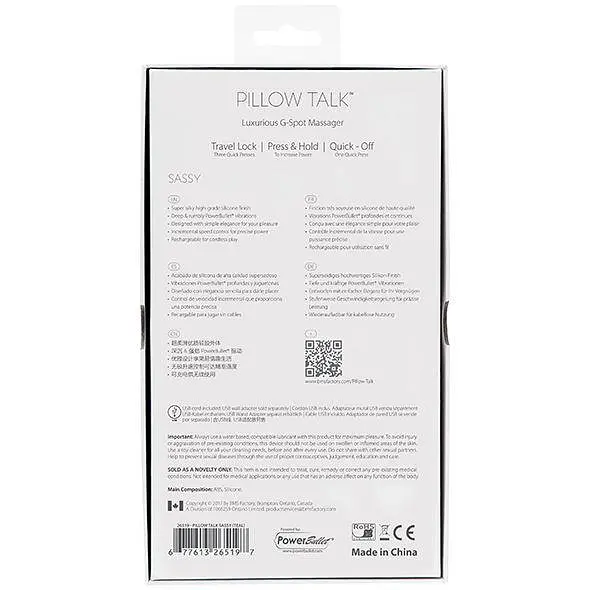 Вібратор Pillow Talk Sassy 18х3.8 см рожевий - фото 10