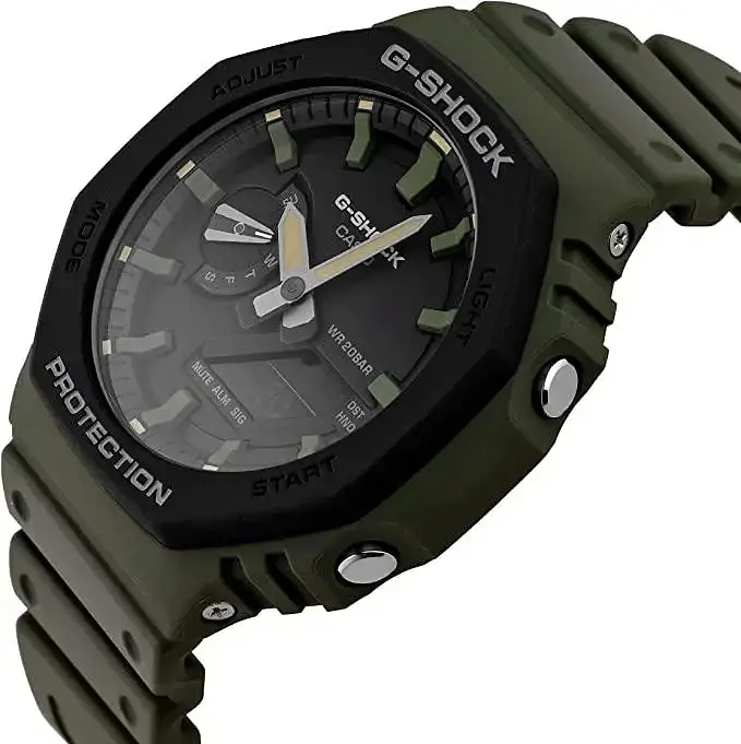 Удароміцний полімерний наручний годинник Casio G-Shock GA-2110SU-3AER з полімерним ремінцем - фото 2