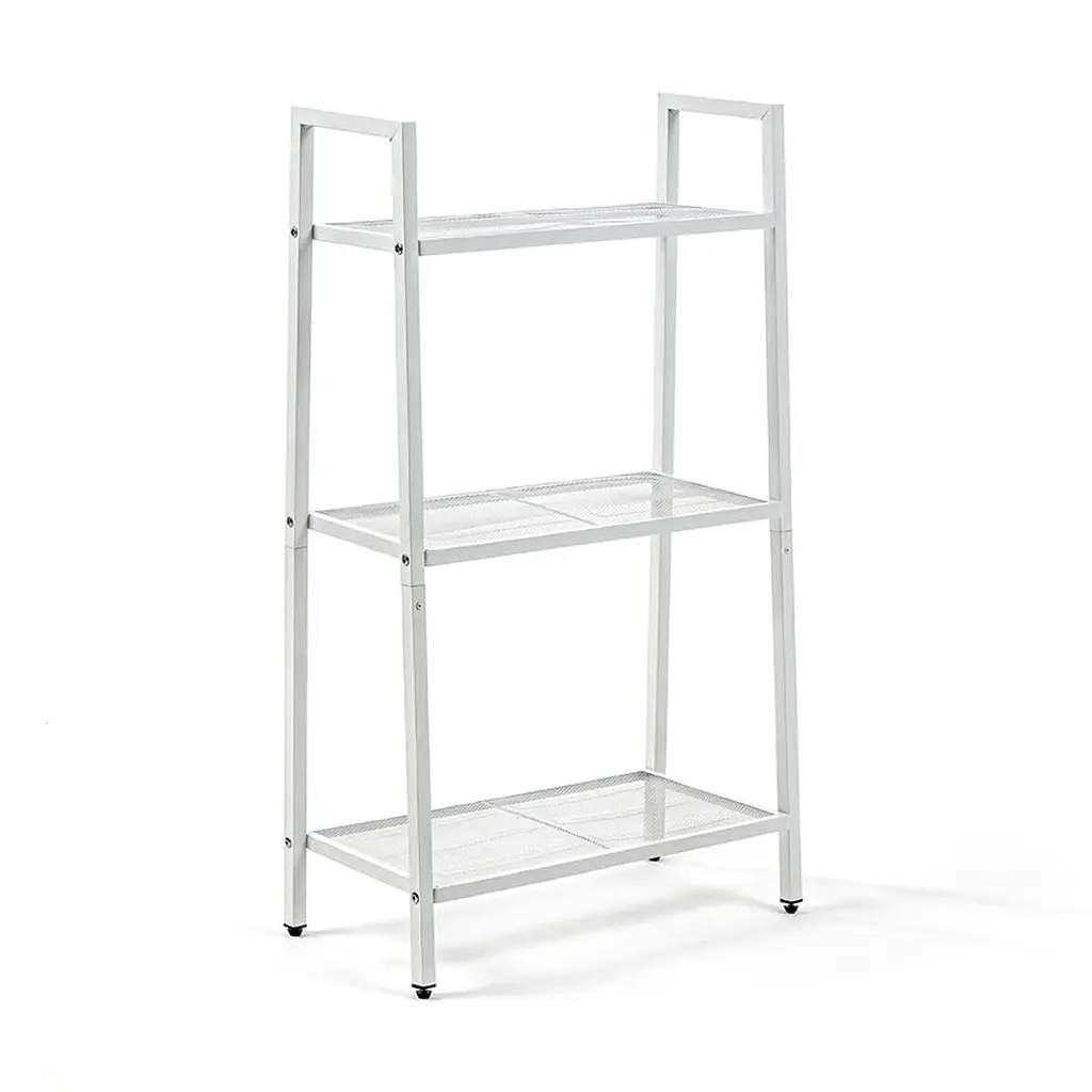 Стелаж-етажерка триярусний з металу білий 60x33x110см SW-00002103 - фото 3