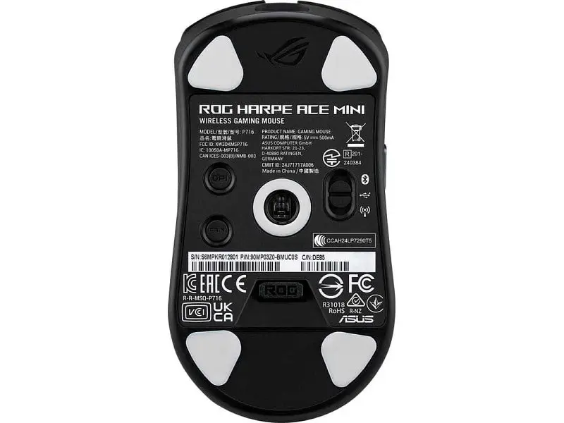 Миша Asus ROG Harpe Ace Mini Black (90MP03Z0-BMUA00) - фото 6