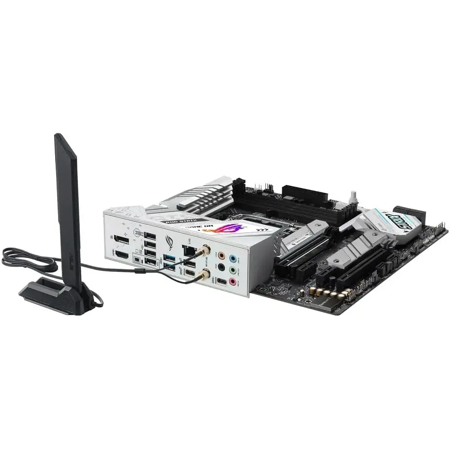 Материнская плата Asus Rog Strix B760-G Gaming WIFI s1700 B760 4xDDR5 M.2 HDMI DP Wi-Fi BT mATX - фото 6