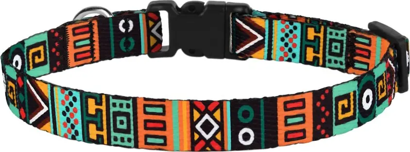 Ошейник для собак BronzeDog Tribal этнический ментол XS - фото 3