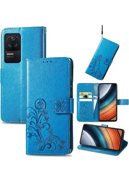 Чохол Mellow Mall Mellow Mall Для Xiaomi Redmi K40S З Коротким Ремінцем, Чохол З Чотири Листя Конюшини - фото 2