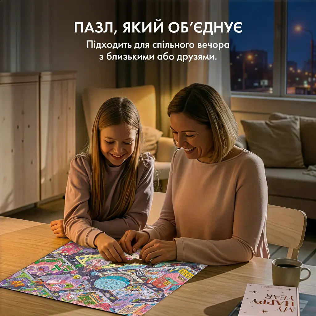 Пазл «Місто щасливих котів» 1000 елементів - фото 9