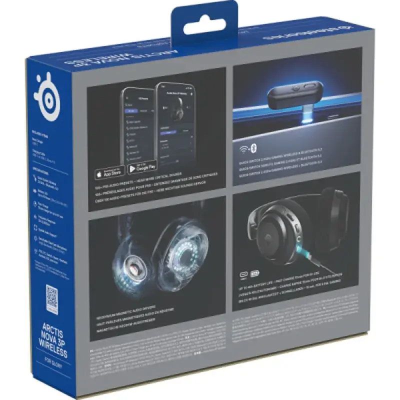 Навушники SteelSeries Arctis Nova 3P Wireless MultiPlatform Black (61686) - фото 6
