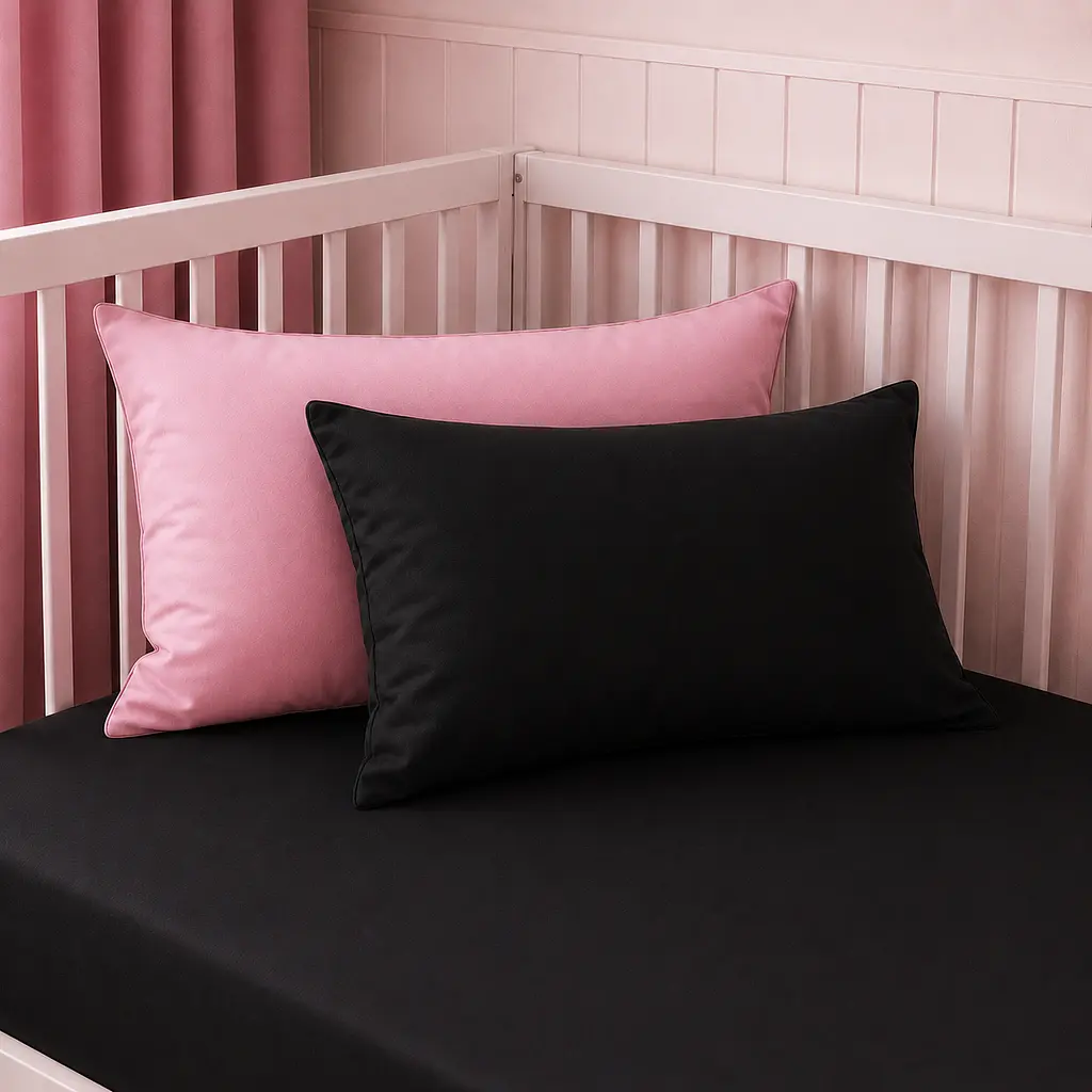 Дитяча постільна білизна MIRSON BABY фланель Black/Pink 110х160см (2200012799734) - фото 7